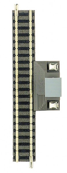 Straight track, power feed track, with interference suppressor, length 111 mm<br /><a href='images/pictures/Fleischmann/Fleischmann-9108.jpg' target='_blank'>Full size image</a>